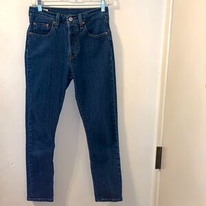 🎁Like New Levi's Strauss & Co. 501K Skinny Jeans Blue #CW-2618 Size:0 W25/L28